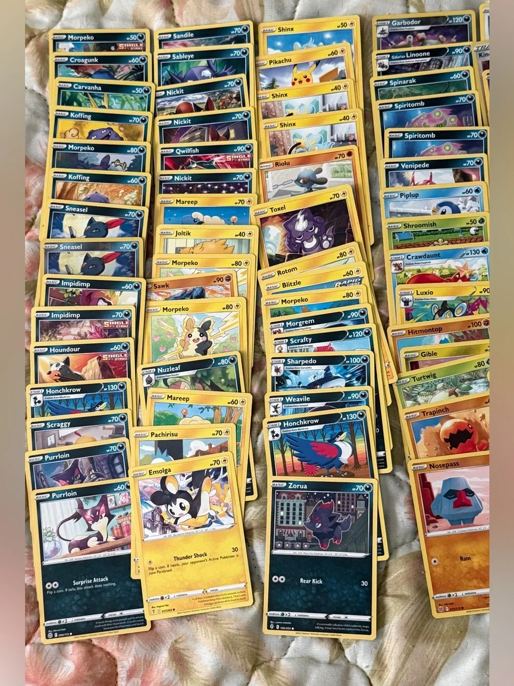 100 Pokemon Cards Lot Bulk Common Uncommon Mixed Sets No Energy